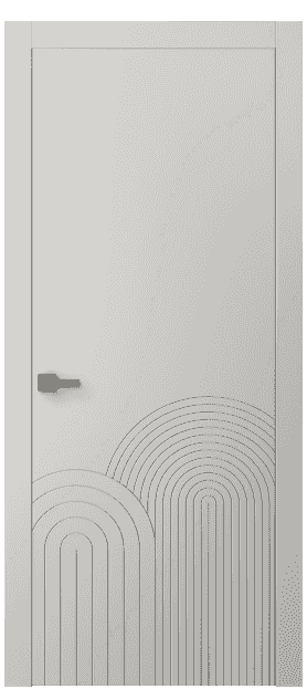 Дверь межкомнатная 8059 МСР . Цвет Матовый серый. Материал Гладкая эмаль. Коллекция Linea. Картинка.