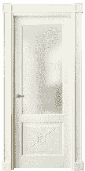 Дверь межкомнатная 6362 МБМ САТ. Цвет Бук молочно-белый. Материал Массив бука эмаль. Коллекция Toscana Litera. Картинка.