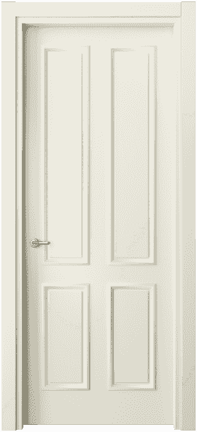 Дверь межкомнатная 8131 ММБ . Цвет Матовый молочно-белый. Материал Гладкая эмаль. Коллекция Paris. Картинка.