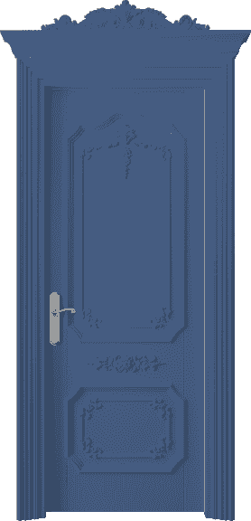 Дверь межкомнатная 6603 Отдалённо-синий RAL 5023. Цвет Отдалённо-синий RAL 5023. Материал Массив бука эмаль. Коллекция Imperial. Картинка.