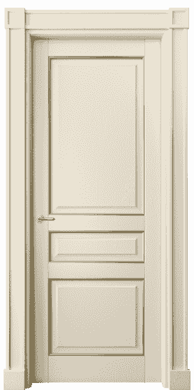 Дверь межкомнатная 6305 БМЦП. Цвет Бук марципановый с позолотой. Материал  Массив бука эмаль с патиной. Коллекция Toscana Plano. Картинка.
