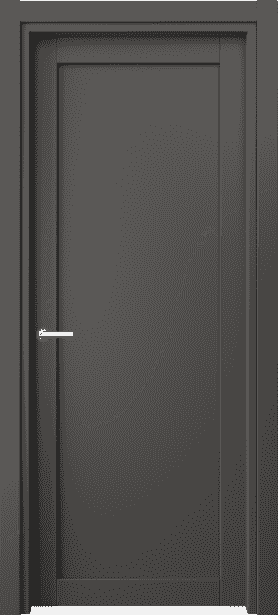 Дверь межкомнатная 2101 СТГФ. Цвет Софт-тач графитовый. Материал Полипропилен. Коллекция Neo. Картинка.