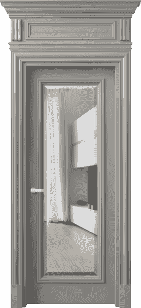 Дверь межкомнатная 7300 БНСР ПРОЗ Ф. Цвет Бук нейтральный серый. Материал Массив бука эмаль. Коллекция Antique. Картинка.