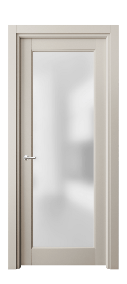 Межкомнатная дверь Toscana Litera 6300 Бук светло-бежевый Сатинированное стекло Цена 71279 ₽ | Volhovec
