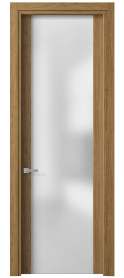 Межкомнатная дверь Planum 4114 Грецкий орех Сатинированное стекло Цена 39799 ₽ | Volhovec