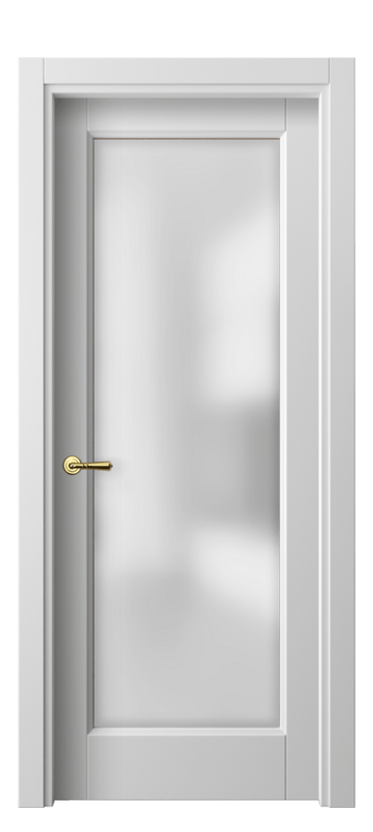 Межкомнатная дверь Galant 1402 Матовый белоснежный Сатинированное стекло Цена 52399 ₽ | Volhovec