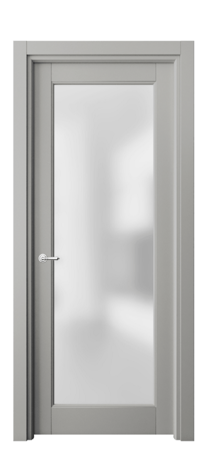 Межкомнатная дверь Toscana Litera 6300 Бук нейтральный серый Сатинированное стекло Цена 71279 ₽ | Volhovec