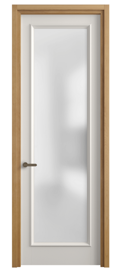 Межкомнатная дверь Charm 6702 Бук пудровый белый Сатинированное стекло Цена 99330 ₽ | Volhovec