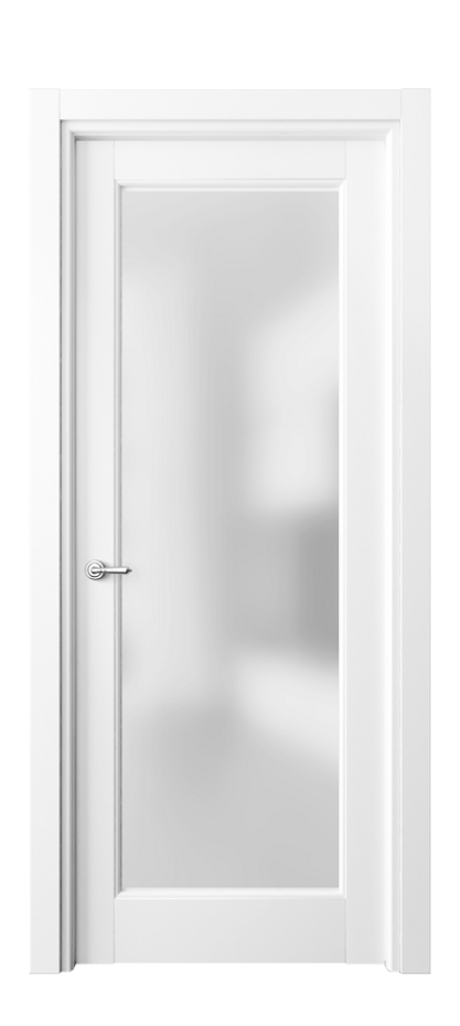 Межкомнатная дверь Toscana Elegante 6300 Бук белоснежный Сатинированное стекло Цена 71279 ₽ | Volhovec
