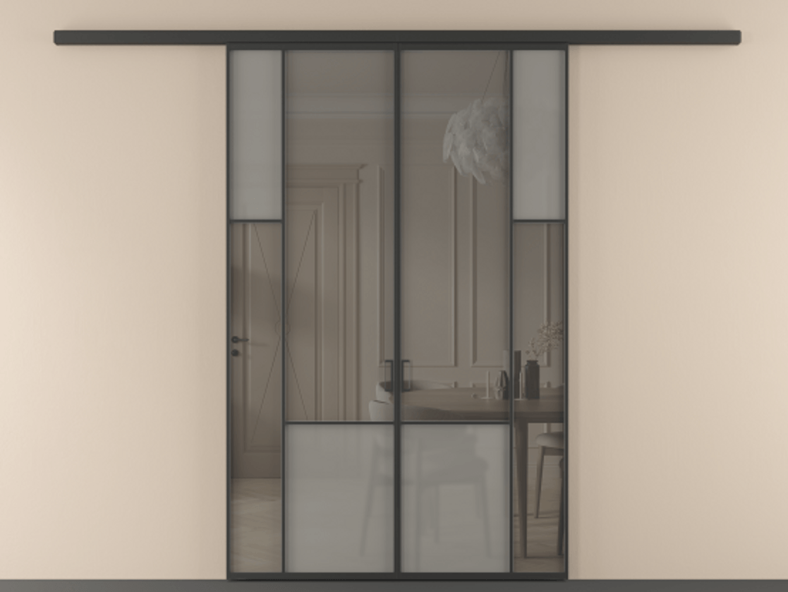 Перегородка Mosaic вдоль стены двустворчатая #VENDORCODE# #FURNISH# #GLASS# Цена #PRICE# #CURRENCY# | Volhovec