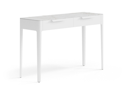 Мебель Консоль Piega 2 ящика. Цвет Матовый белоснежный. Материал Гладкая эмаль. Коллекция Консоль Piega 2 ящика. Фото. Мебель Консоль Piega 2 ящика. Цвет Матовый белоснежный. Материал Гладкая эмаль. Коллекция Консоль Piega 2 ящика. Картинка.