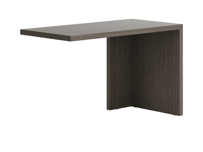 Мебель Стол Module письменный с одной опорой. Цвет Эвкалипт серый матовый фризе. Материал Шпон эвкалипта Naturwood. Коллекция Стол Module письменный с одной опорой. Картинка.