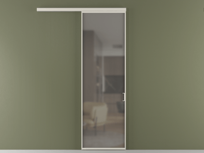 Алюминевая перегородка АЛПР 040.01_АОС_Серый сатин триплекс_new. Цвет Алюминий облачно-серый. Материал Алюминий в эмали. Коллекция Перегородка Formato вдоль стены одностворчатая. Фото. Алюминевая перегородка АЛПР 040.01_АОС_Серый сатин триплекс_new. Цвет Алюминий облачно-серый. Материал Алюминий в эмали. Коллекция Перегородка Formato вдоль стены одностворчатая. Картинка.