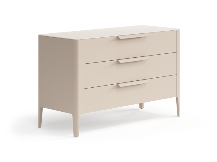 Мебель Комод Piega 3 ящика. Цвет Матовый бисквитный. Материал Гладкая эмаль. Коллекция Комод Piega 3 ящика. Фото. Мебель Комод Piega 3 ящика. Цвет Матовый бисквитный. Материал Гладкая эмаль. Коллекция Комод Piega 3 ящика. Картинка.