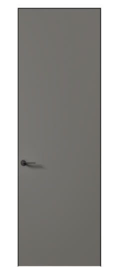 Дверь межкомнатная 0010 АКП МКЛС. Цвет Матовый классический серый. Материал Гладкая эмаль. Коллекция Planum Pro. Картинка.