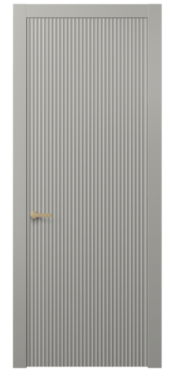 Дверь межкомнатная АКП 8641 МНСР. Цвет Матовый нейтральный серый. Материал Гладкая эмаль. Коллекция Alba. Картинка.