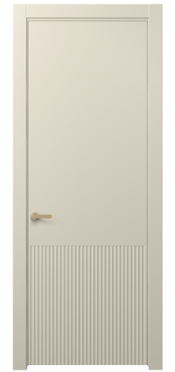 Дверь межкомнатная 8645 МБСР . Цвет Матовый бежево-серый. Материал Гладкая эмаль. Коллекция Alba. Картинка.
