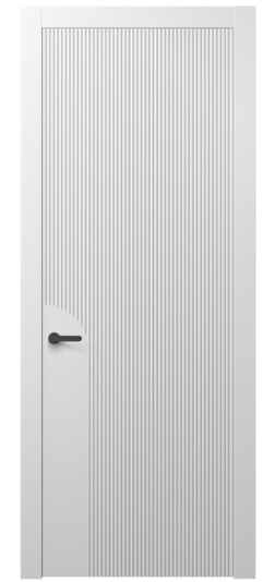 Дверь межкомнатная 8625 МБЛ . Цвет Матовый белоснежный. Материал Гладкая эмаль. Коллекция Dune. Картинка.