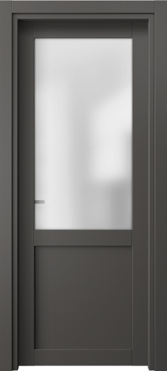 Дверь межкомнатная 2122 ПЭГФ САТ. Цвет ПЭТ графитовый. Материал ПЭТ. Коллекция Neo. Картинка.