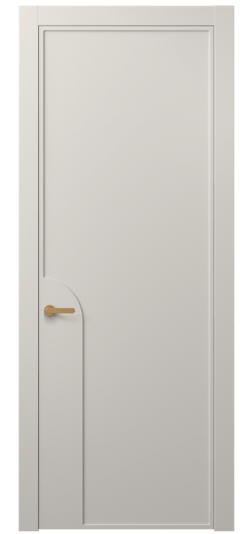 Дверь межкомнатная АКП 8605 МОС. Цвет Матовый облачно-серый. Материал Гладкая эмаль. Коллекция Frame. Картинка.