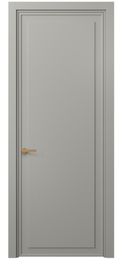 Дверь межкомнатная 8602 МНСР . Цвет Матовый нейтральный серый. Материал Гладкая эмаль. Коллекция Frame. Картинка.