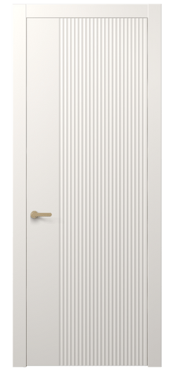 Дверь межкомнатная АКП 8643 МПБЛ. Цвет Матовый пудровый белый. Материал Гладкая эмаль. Коллекция Alba. Картинка.