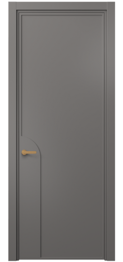 Дверь межкомнатная 8605 МКЛС . Цвет Матовый классический серый. Материал Гладкая эмаль. Коллекция Frame. Картинка.
