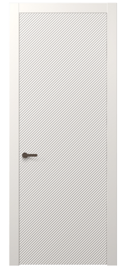 Дверь межкомнатная АКП 8628 МПБЛ. Цвет Матовый пудровый белый. Материал Гладкая эмаль. Коллекция Dune. Картинка.