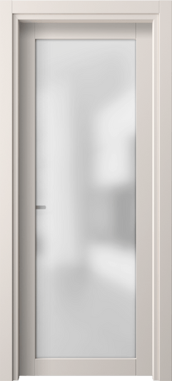 Дверь межкомнатная 2102 ПЭТБ САТ. Цвет ПЭТ тёплый-белый. Материал ПЭТ. Коллекция Neo. Картинка.