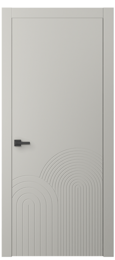 Дверь межкомнатная АКП 8059 МТСР. Цвет Матовый тёплый серый. Материал Гладкая эмаль. Коллекция Linea. Картинка.