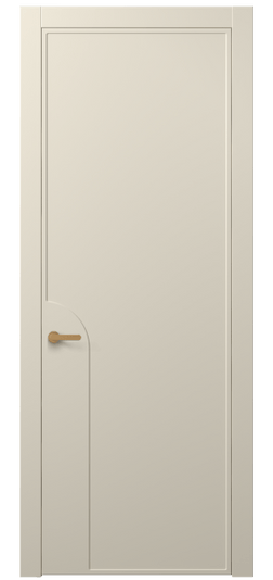 Дверь межкомнатная 8605 МБСР. Цвет Матовый бежево-серый. Материал Гладкая эмаль. Коллекция Frame. Картинка.