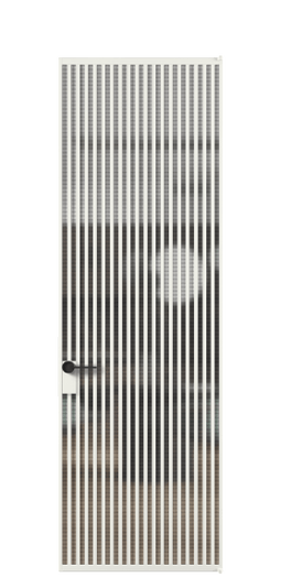 Дверь межкомнатная АЛПЛ040.06 АССР MS. Цвет Алюминий светло-серый. Материал Алюминий в эмали. Коллекция Formato. Картинка.