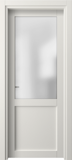 Дверь межкомнатная 2122 ПЭБЛ САТ. Цвет ПЭТ белоснежный. Материал ПЭТ. Коллекция Neo. Картинка.
