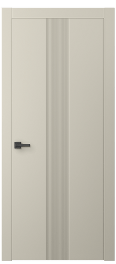 Дверь межкомнатная АКП 8042 МБСР. Цвет Матовый бежево-серый. Материал Гладкая эмаль. Коллекция Linea. Картинка.