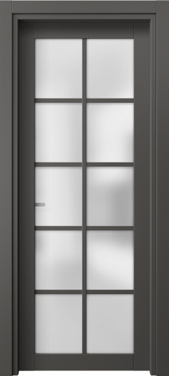 Дверь межкомнатная 2106 ПЭГФ САТ. Цвет ПЭТ графитовый. Материал ПЭТ. Коллекция Neo. Картинка.