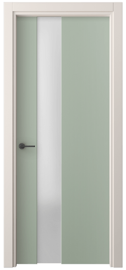 Дверь межкомнатная 4224 ПЭСО. Цвет ПЭТ светло-оливковый. Материал ПЭТ. Коллекция Freedom. Картинка.