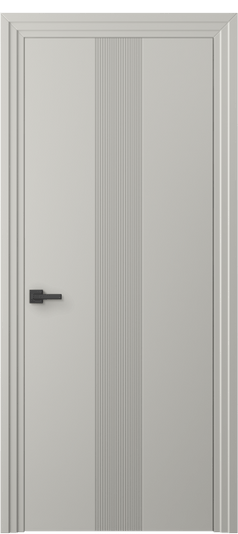 Дверь межкомнатная 8042 МТСР. Цвет Матовый тёплый серый. Материал Гладкая эмаль. Коллекция Linea. Картинка.
