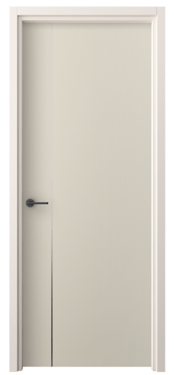 Дверь межкомнатная 4201 ПЭСБ. Цвет ПЭТ светло-бежевый. Материал ПЭТ. Коллекция Фридом. Картинка.