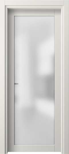 Дверь межкомнатная 2102 ПЭБЛ САТ. Цвет ПЭТ белоснежный. Материал ПЭТ. Коллекция Neo. Картинка.