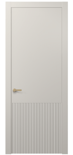 Дверь межкомнатная 8645 МОС . Цвет Матовый облачно-серый. Материал Гладкая эмаль. Коллекция Alba. Картинка.