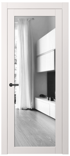 Дверь межкомнатная 2102 ПЭКС ДВ ЗЕР. Цвет ПЭТ кремово-серый. Материал ПЭТ. Коллекция Neo. Картинка.