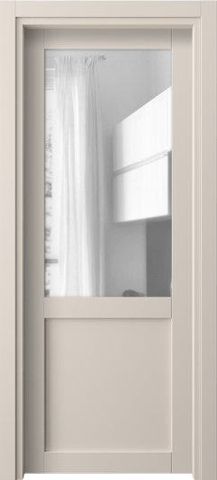 Дверь межкомнатная 2122 ПЭПБ ПРОЗ. Цвет ПЭТ пудровый бежевый. Материал ПЭТ. Коллекция Neo. Картинка.