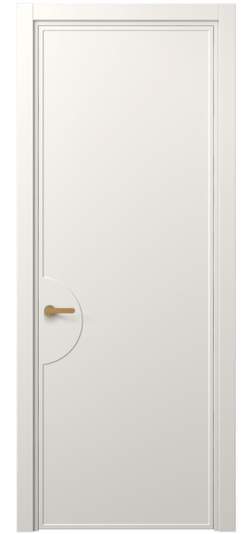 Дверь межкомнатная 8604 МПБЛ. Цвет Матовый пудровый белый. Материал Гладкая эмаль. Коллекция Frame. Картинка.