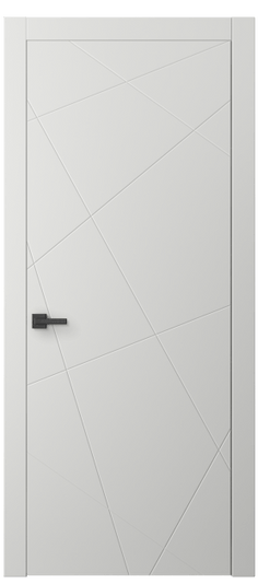 Дверь межкомнатная АКП 8048 МССР. Цвет Матовый светло-серый. Материал Гладкая эмаль. Коллекция Linea. Картинка.