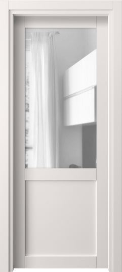 Дверь межкомнатная 2122 ПЭКС ПРОЗ. Цвет ПЭТ кремово-серый. Материал ПЭТ. Коллекция Neo. Картинка.