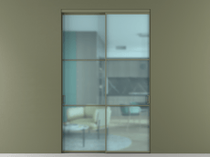 Перегородка Formato внутри проёма двустворчатая