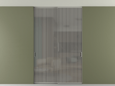 Перегородка Формато внутри проёма скрытое крепление в потолок 2 створки