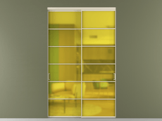 Перегородка Формато внутри проёма 2 створки