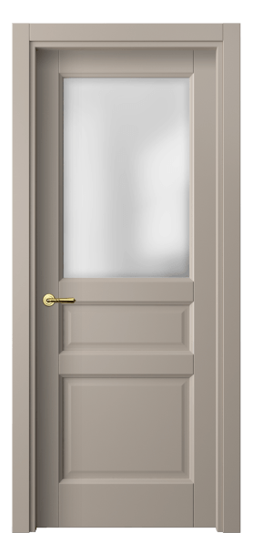 Дверь межкомнатная 1432 МБСК САТ. Цвет Матовый бисквитный. Материал Гладкая эмаль. Коллекция Galant. Картинка.