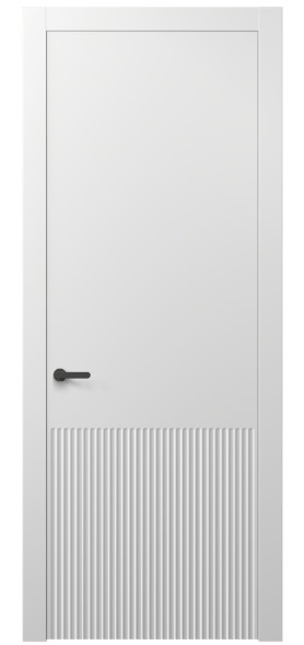 Дверь межкомнатная АКП 8645 МБЛ. Цвет Матовый белоснежный. Материал Гладкая эмаль. Коллекция Альба. Картинка.